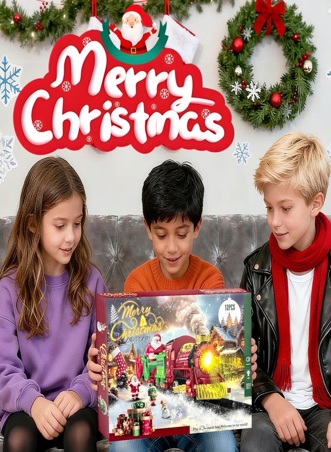 Dkomekii Mini Christmas Train Set Santa Trains - Image 5